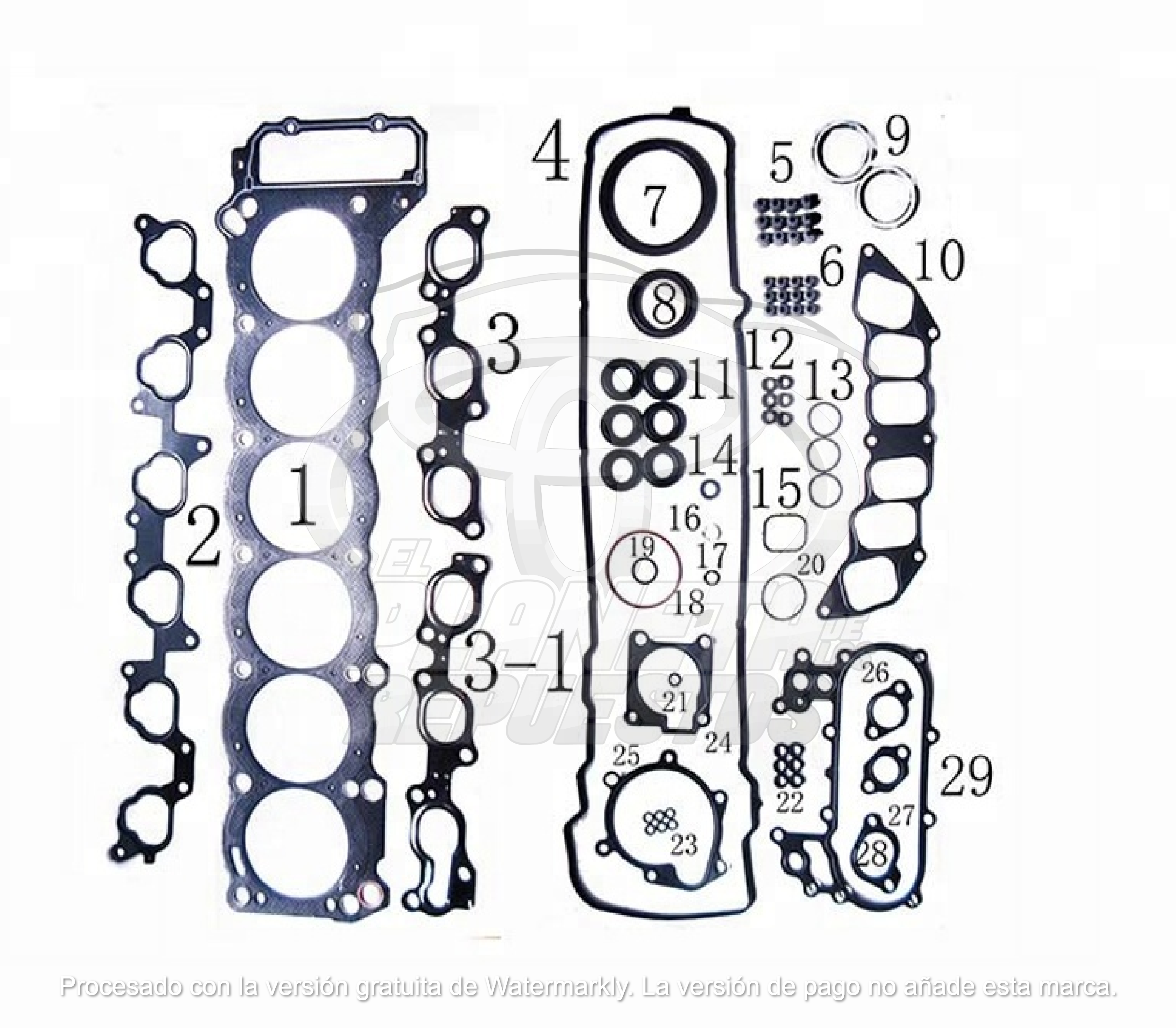KIT EMPACADURA AUTANA BURBUJA INYECCION  